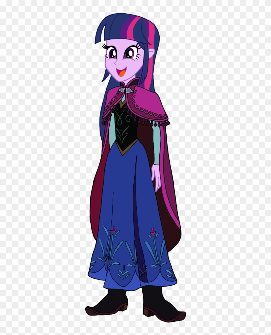 Renthegodofhumor, Clothes, Crossover, Disney - Twilight Sparkle As Anna Clipart