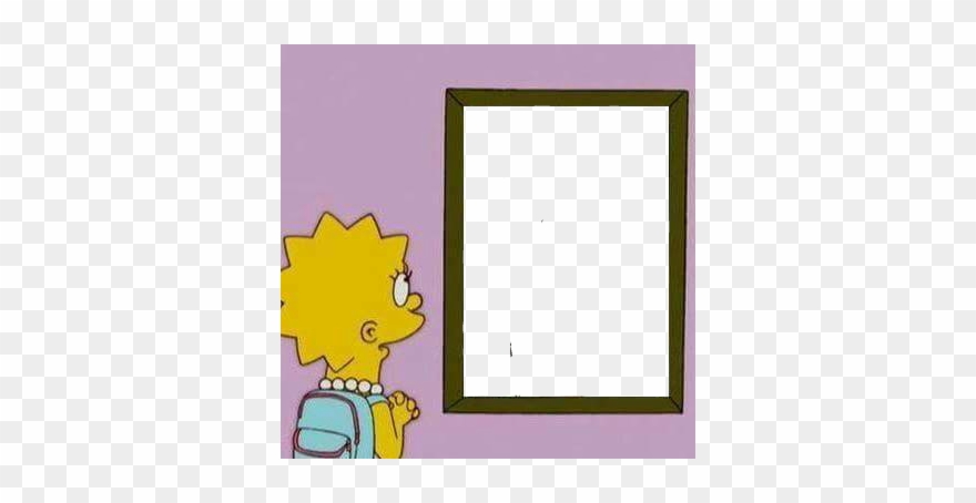 Meme Sticker - Lisa Simpson Frida Kahlo Clipart