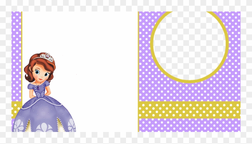 Sofia The First - Sofia The First Blank Background Invitation Clipart