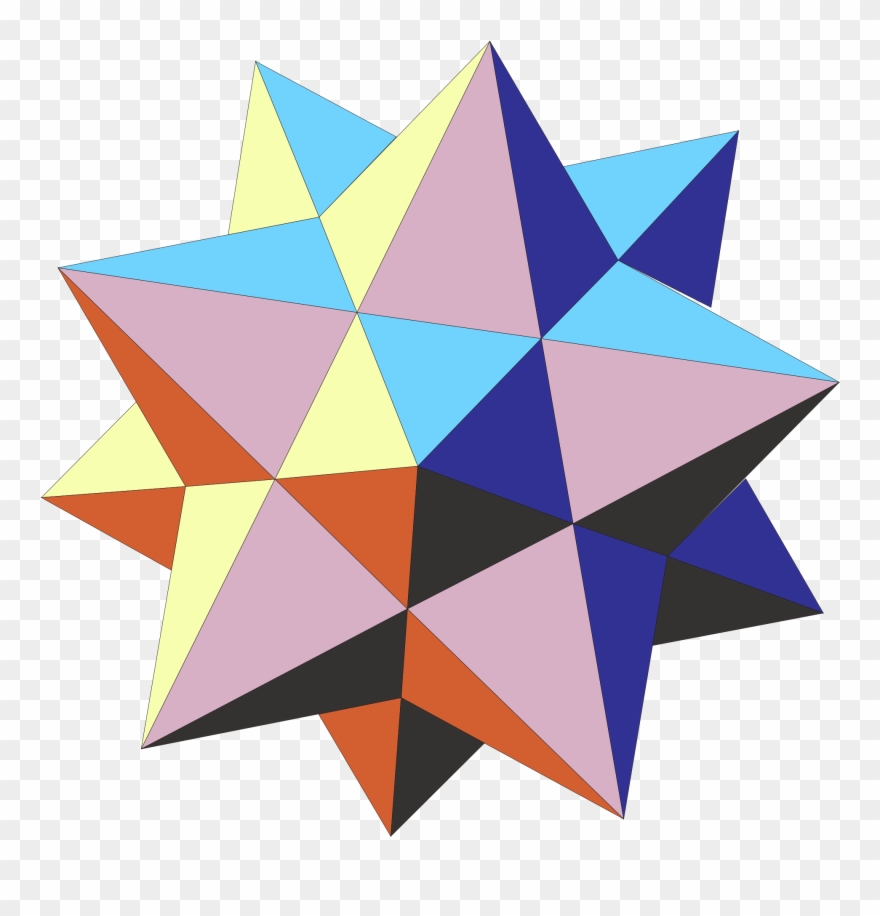 First Stellation Of Dodecahedron - Малый Звездчатый Додекаэдр Clipart