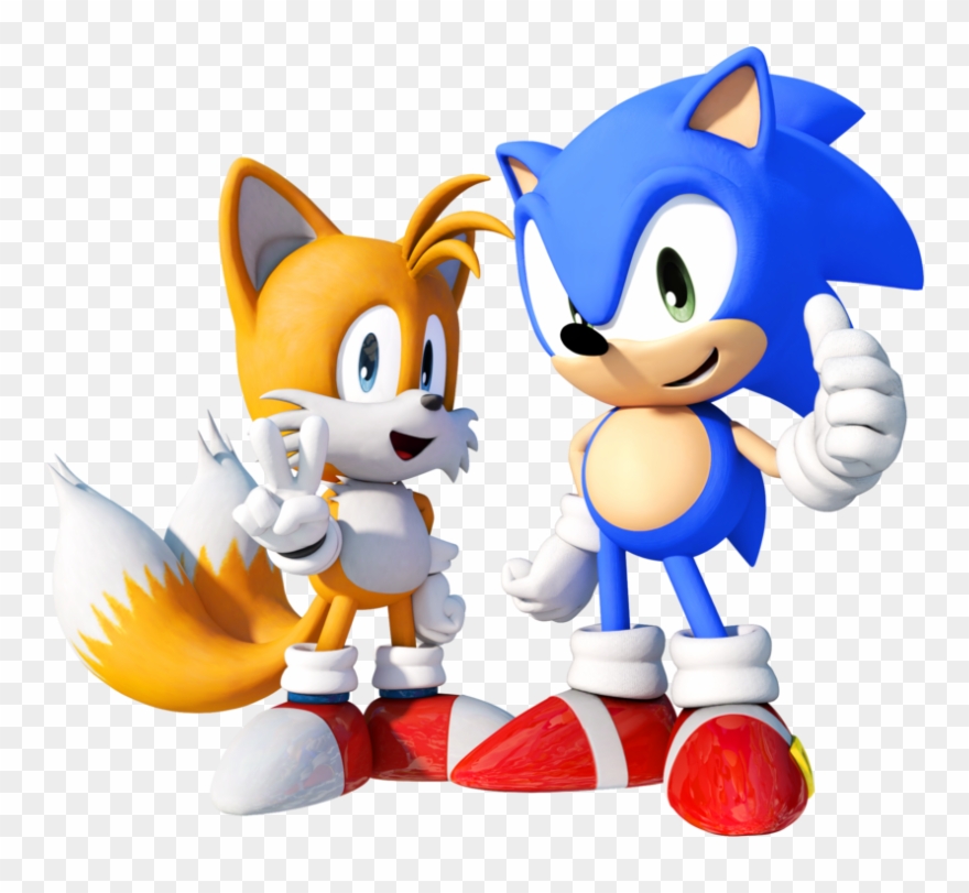 And Tails By - Sonic And Tails Png Clipart