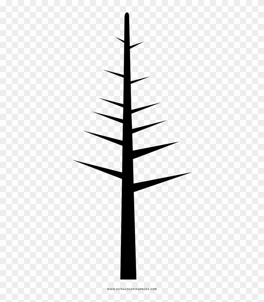 Bare Tree Coloring Page - Stairs Clipart