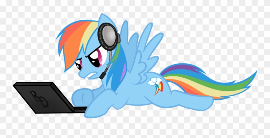Rainbow Dash Sunglasses Wallpaper Download - Cool Rainbow Dash Gamer Clipart