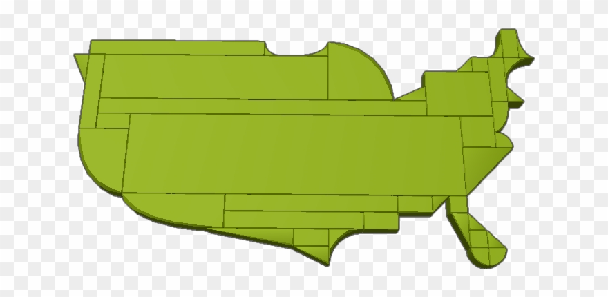 Amerriicaa Well, Just A Map Of It - Cartoon Clipart