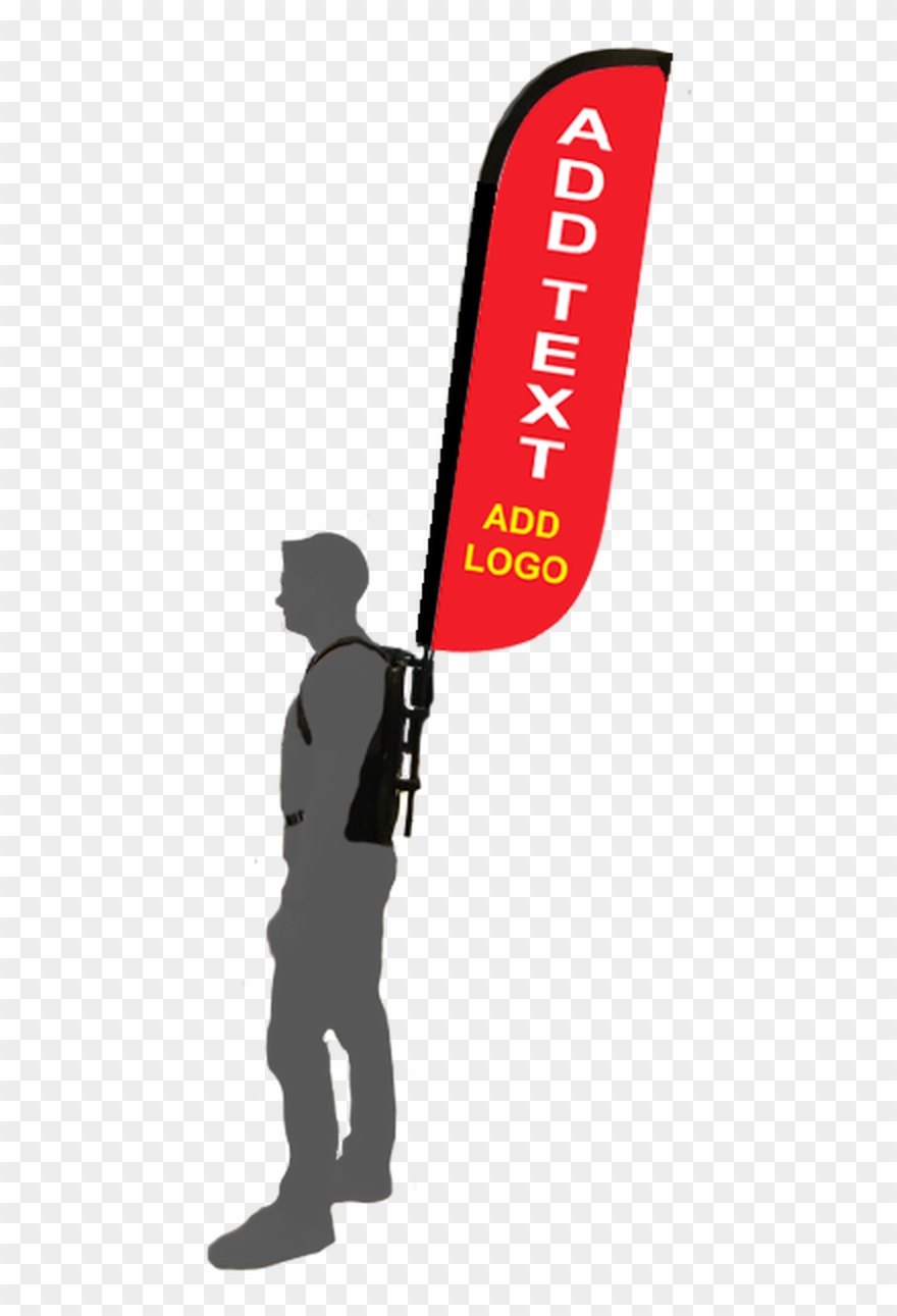 Backpack Feather Flag Custom 61510 17193 - Flag Clipart