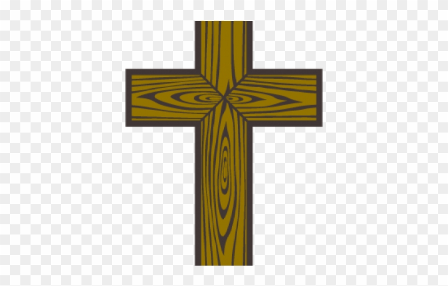 Cross Clipart Animated - Wooden Cross Vector - Png Download