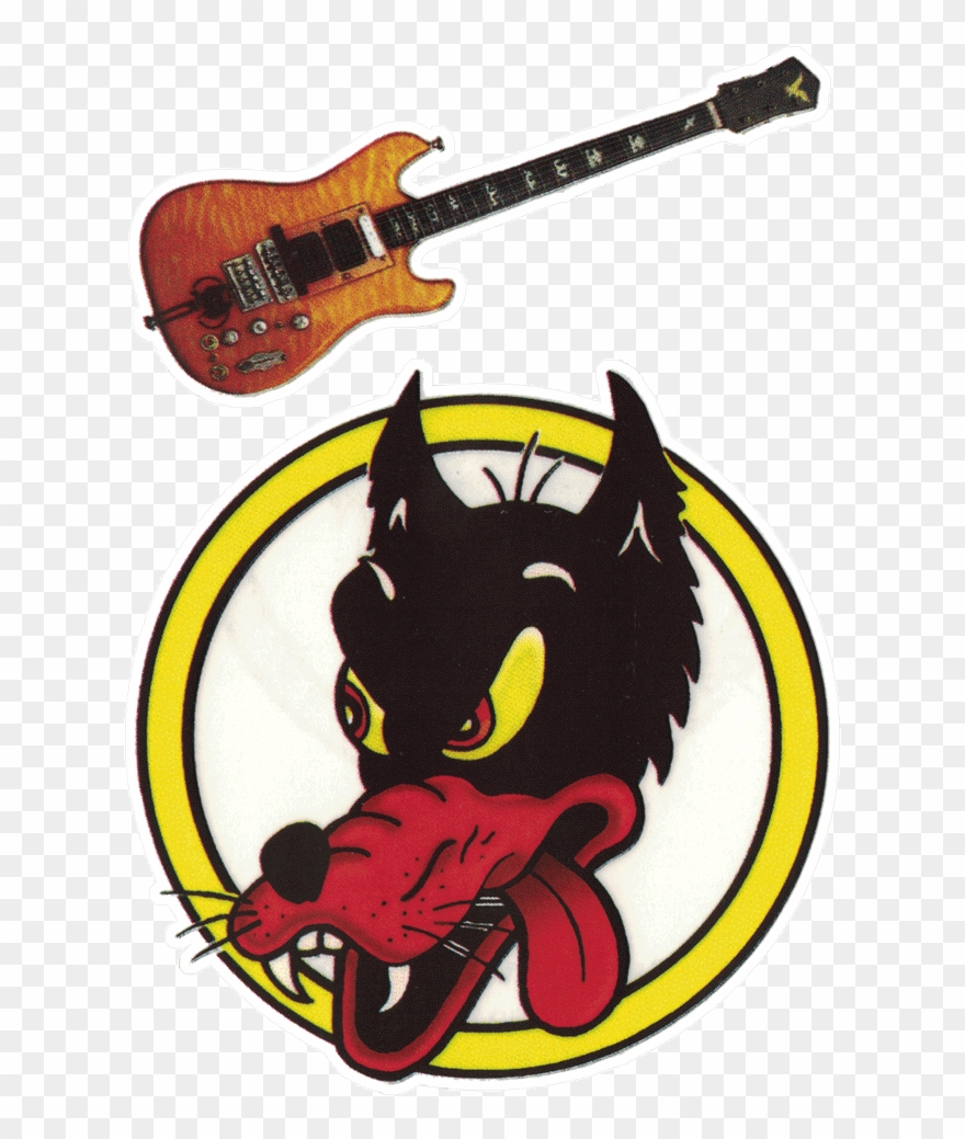 Grateful Dead Jerry Garcia Guitar Wolf - Grateful Dead Wolf Drawing Clipart