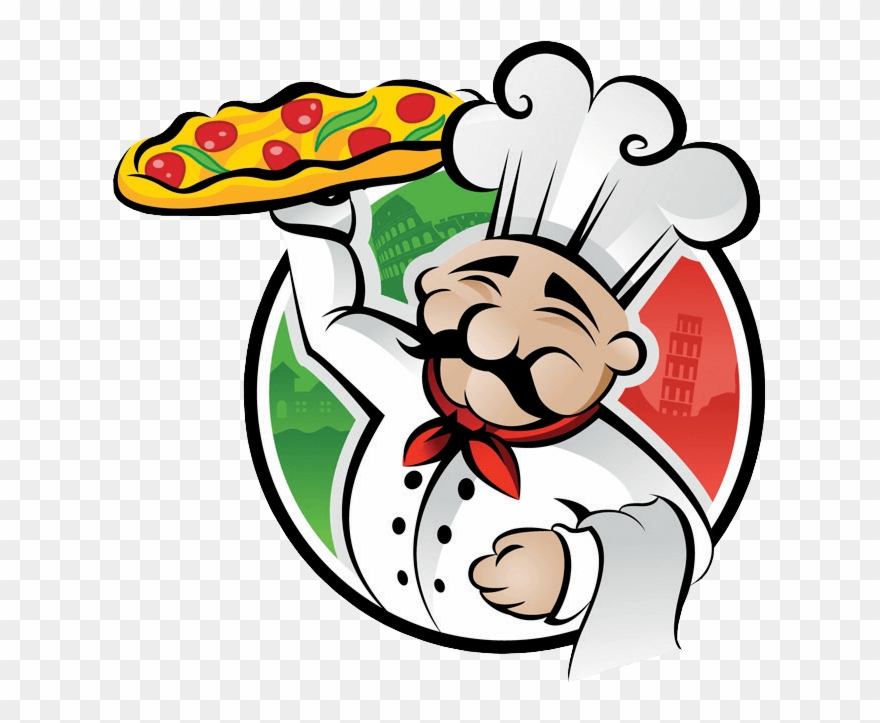 “fresh Brick Oven Pizza” - Pizza Chef Vector Clipart