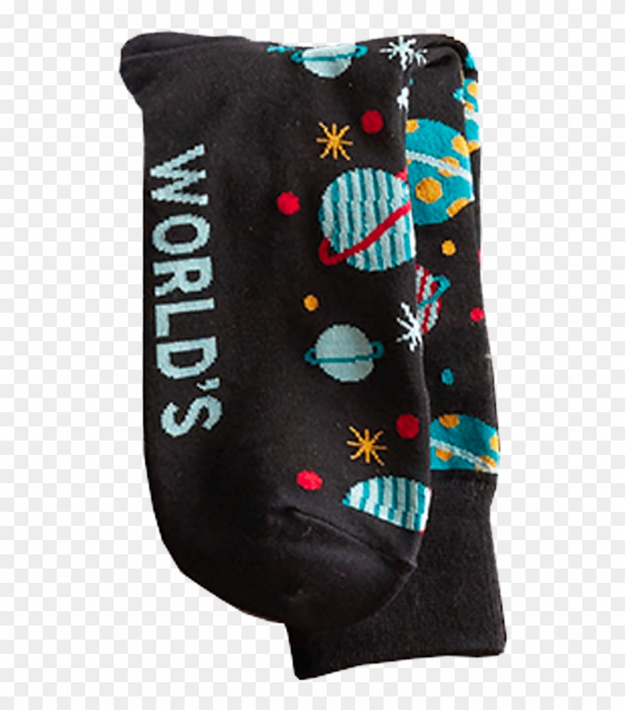 Planets World's Best Dad Socks - Sock Clipart
