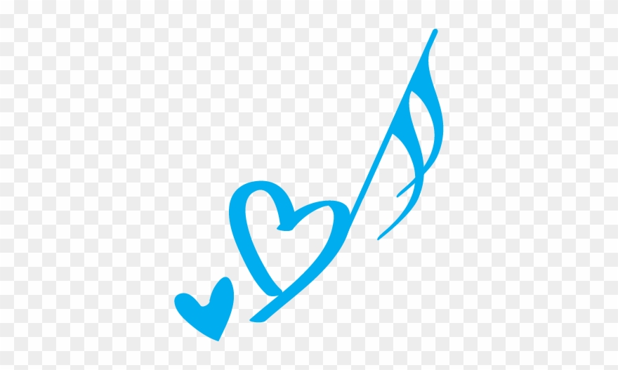 Heart Music Note Png - Music Note Logo Design Clipart