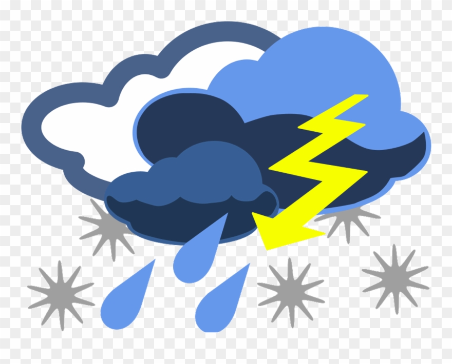 Nice Weather Clip Art - Stormy Weather Clip Art - Png Download
