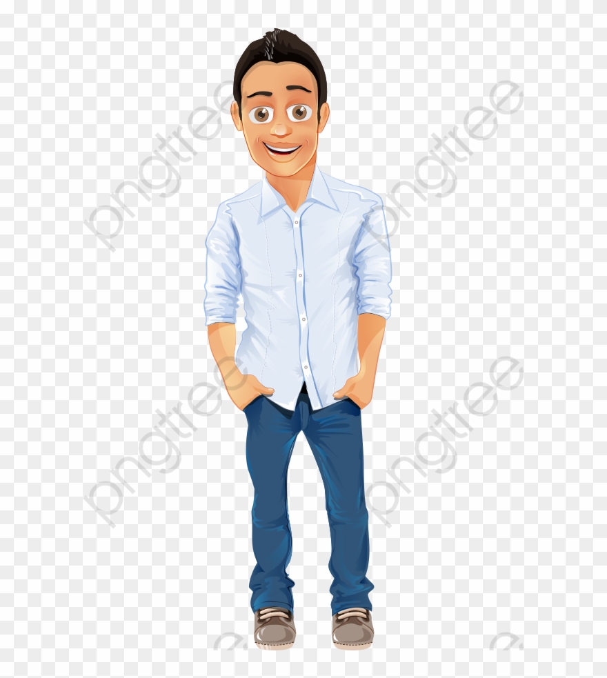 Cartoon Male Png - Handsome Man Cartoon Character Clipart