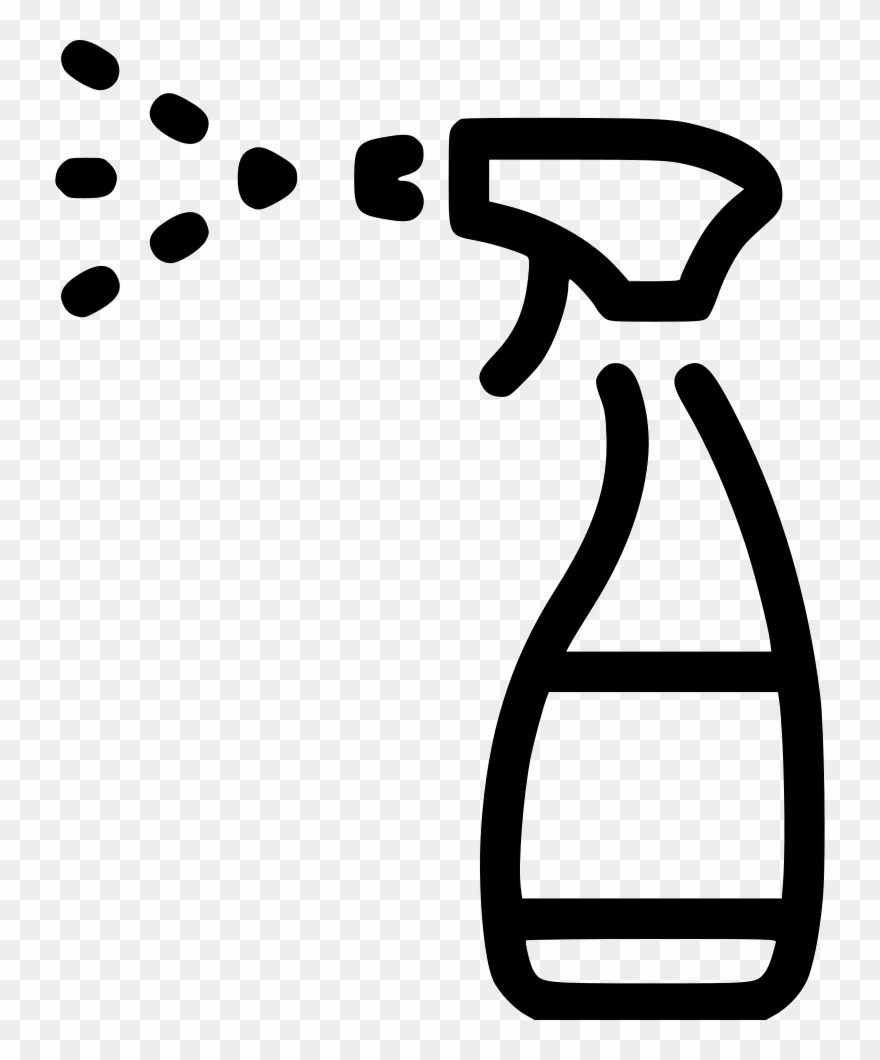 Cleaning Spray Gun Comments - Cleaning Spray Black And White Clipart