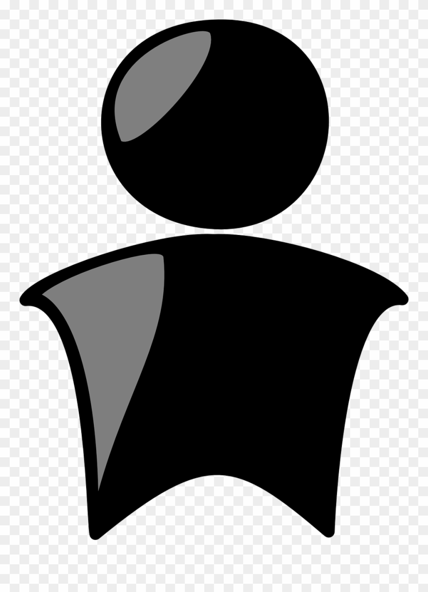 Figure Avatar Black Reflection Png Image - Figure Black Clipart