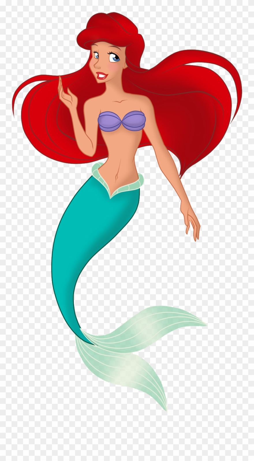 Ariel La Sirena Png , Png Download - Little Mermaid Ariel Drawing Clipart