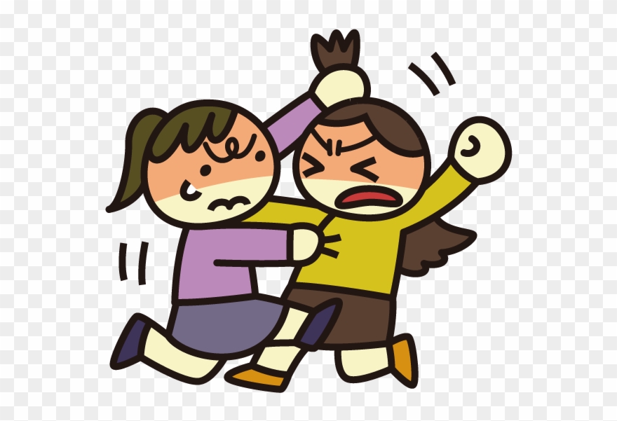 Villain Cartoon Fighting Free Transparent Image Hd - Fighting Cartoon Png Clipart