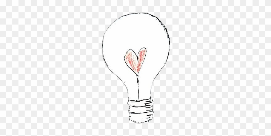 #love #heart #lightbulb #cute #small #soft #pretty - Illustration Clipart