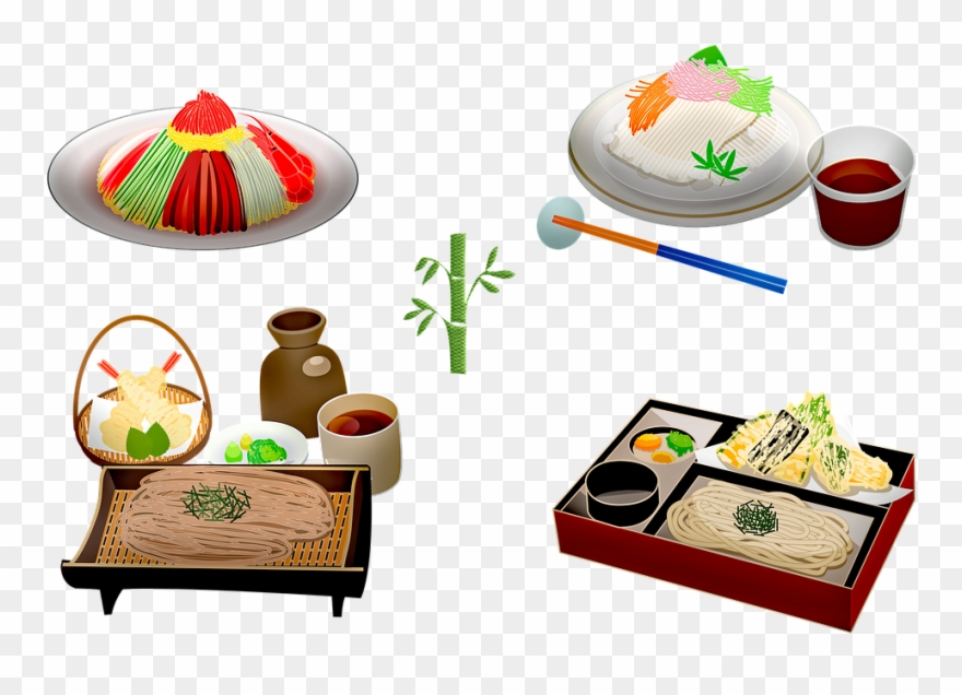 Japanese Food Sushi Beer Sake Mochi Sakura Clipart
