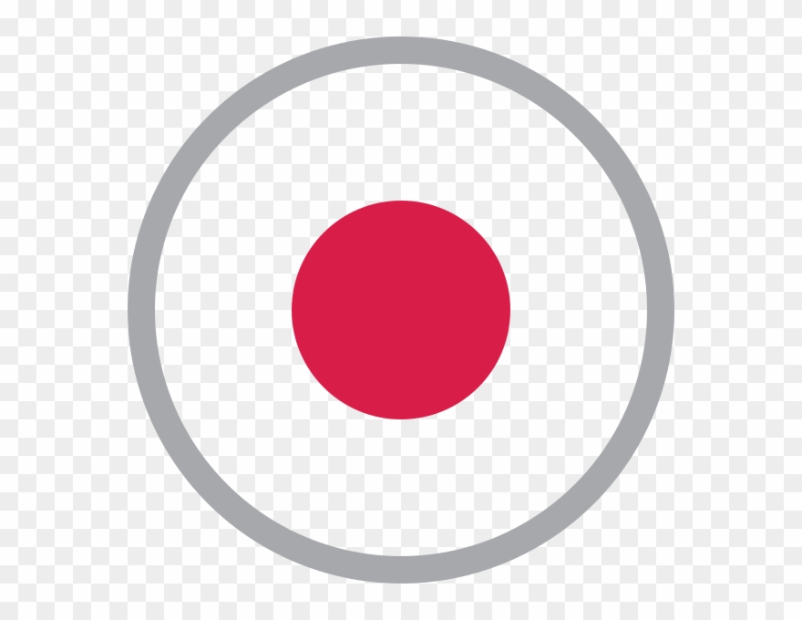 Red Circle Png Japan - Circle Clipart