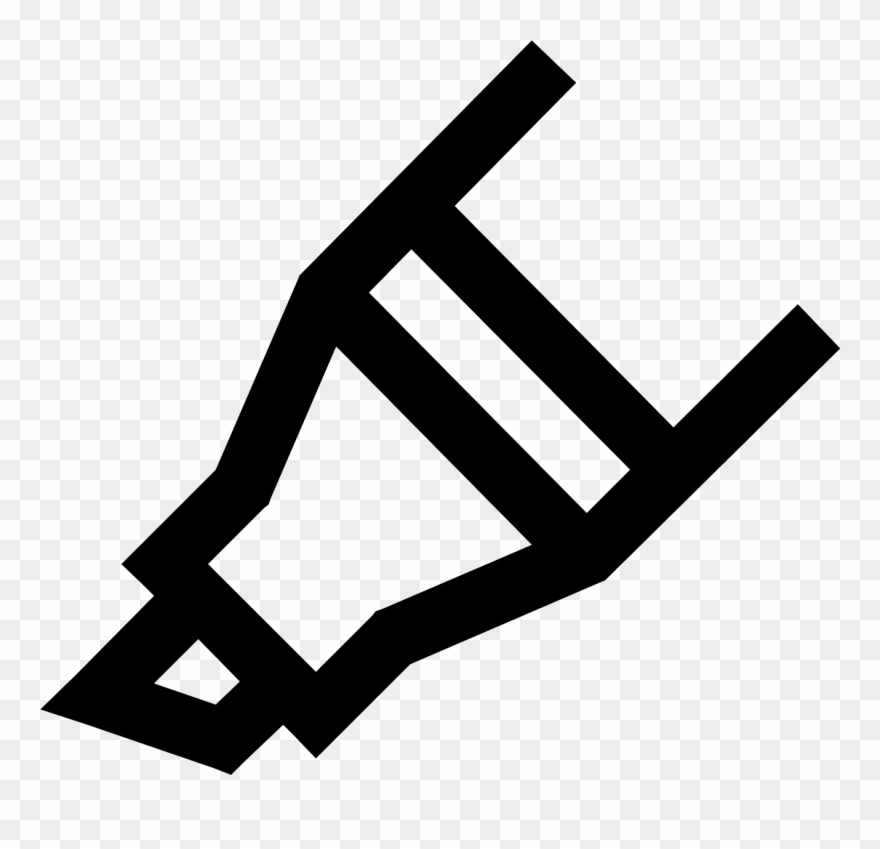 Marker Vector Line - Pencil Icon Clipart