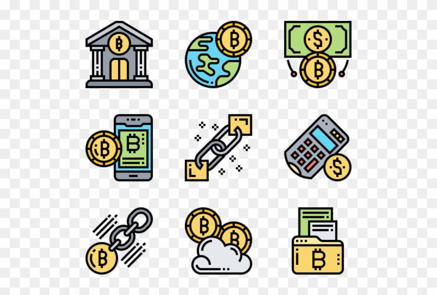 Blockchain - Massage Icons Clipart