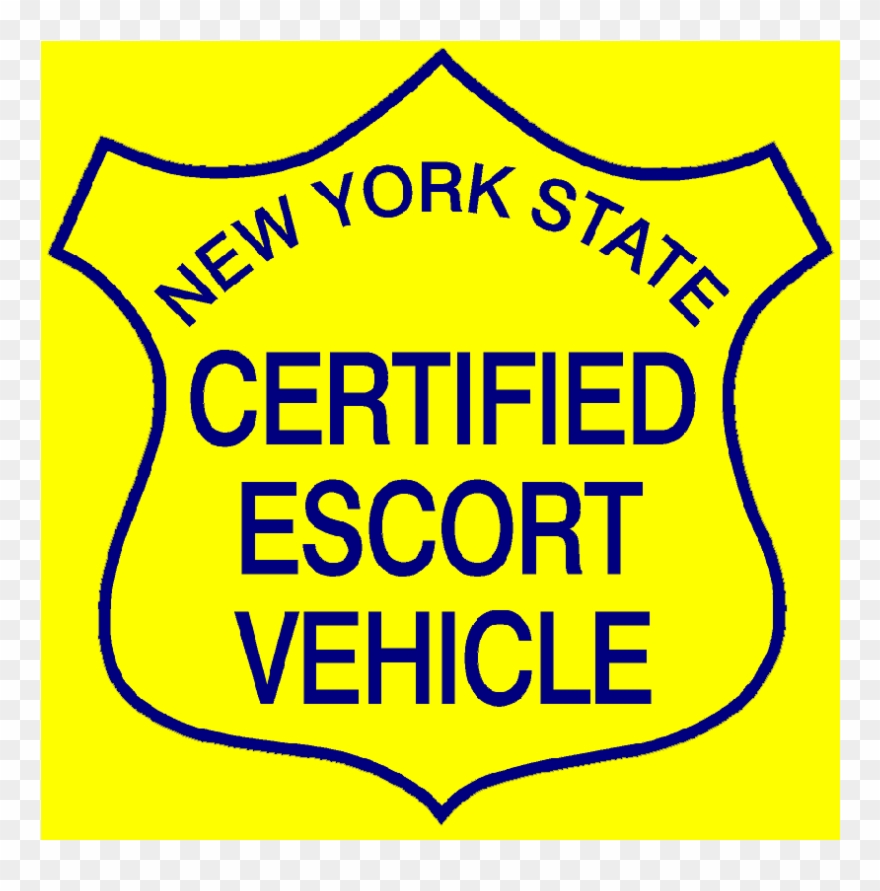 New York State Certified Escort Magnetic Vehicle Sign, - Recycle Sign Clipart