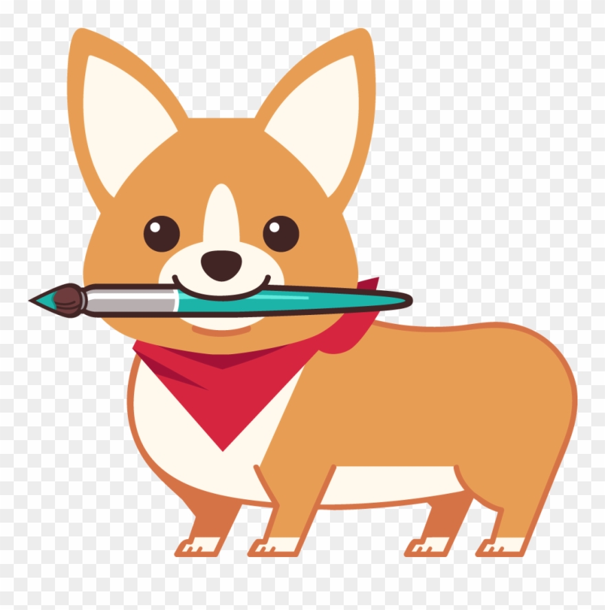 Corgi Silhouette Png - Thank You Cartoon Dog Clipart