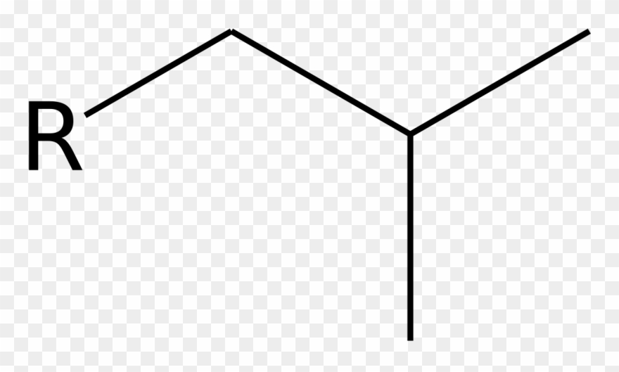 Isobutyl Skeletal Svg Clipart