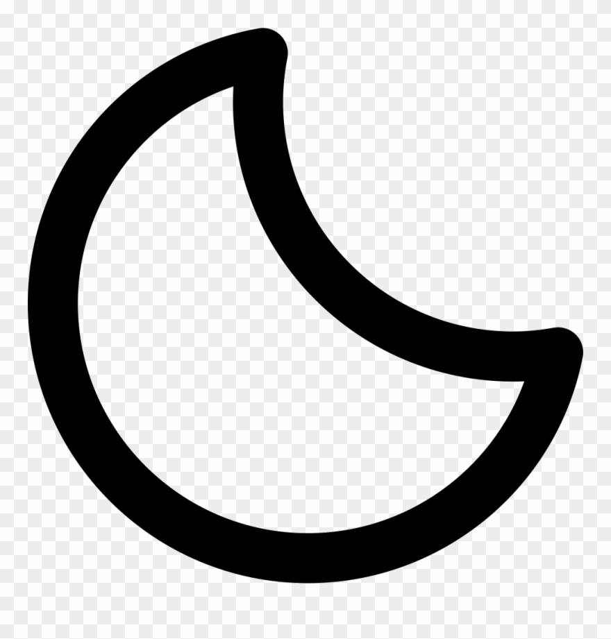 Cresent Moon Png - Outline Images Of Gibbous Moon Clipart