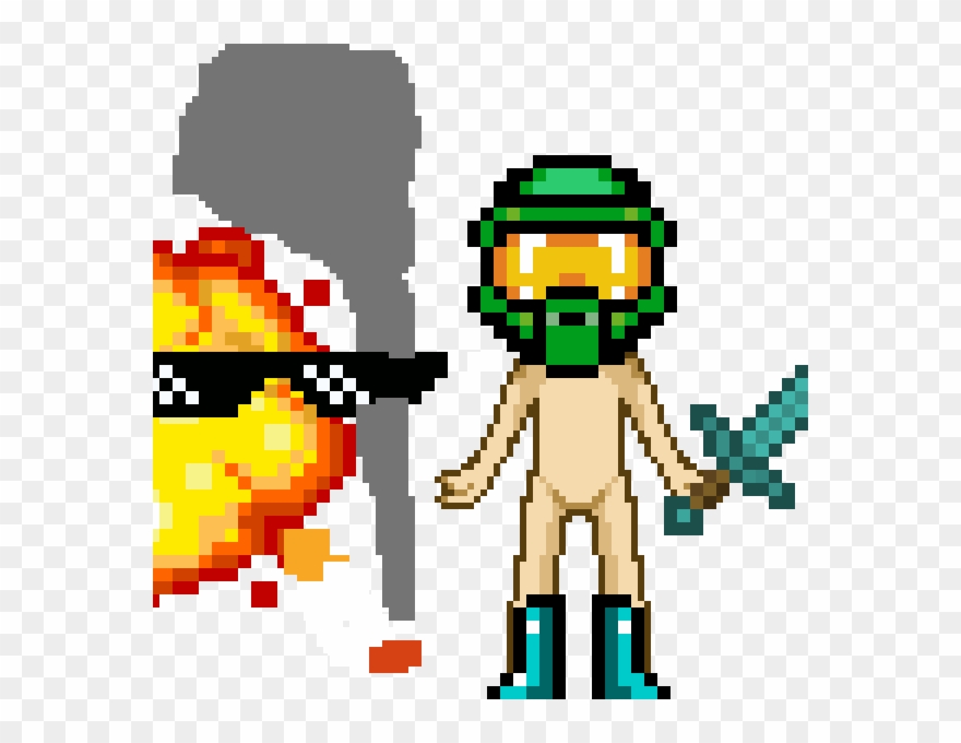 Random Image From User - Halo Minecraft Pixel Art Clipart