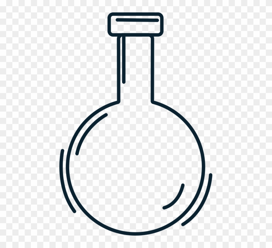 Bottle Glass Apothercary Pharmacy Icon Outline - Circle Clipart