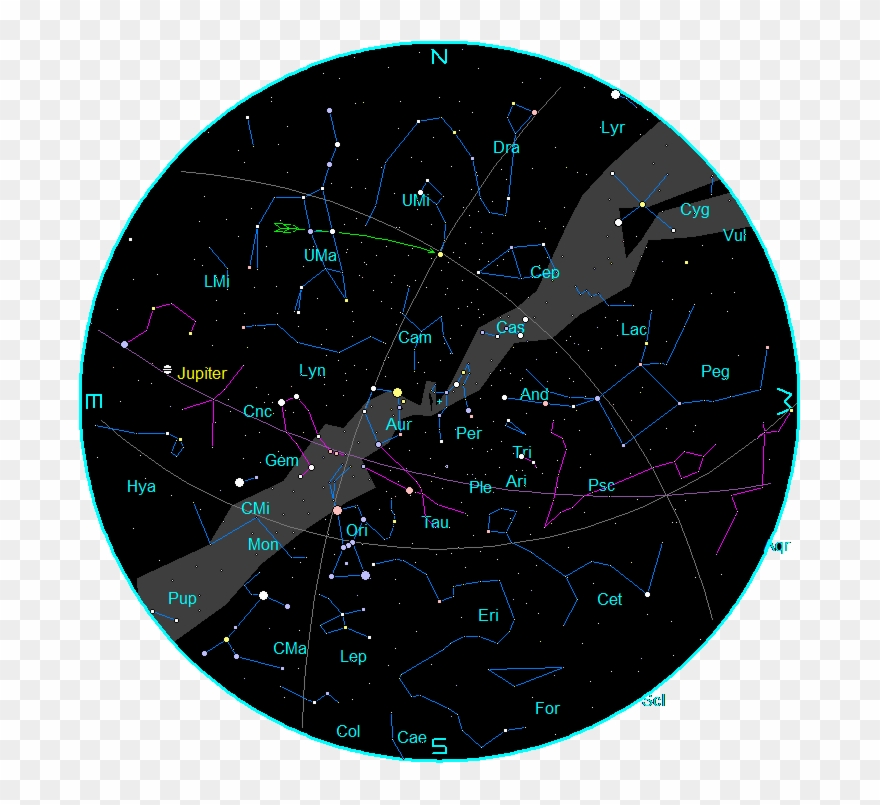 #saturn #rings #planet #myart #sticker - Star Chart January 2019 Clipart