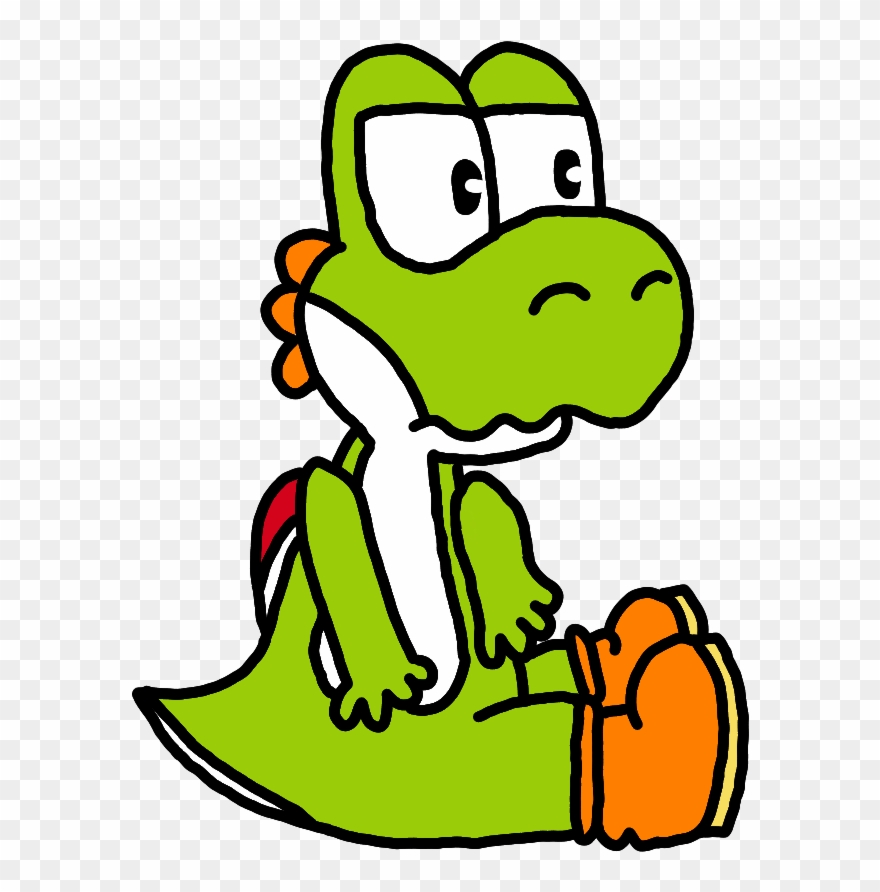 My First Time Drawing A Tiny Yoshi, Please Don't Hesitate - Cartoon Clipart