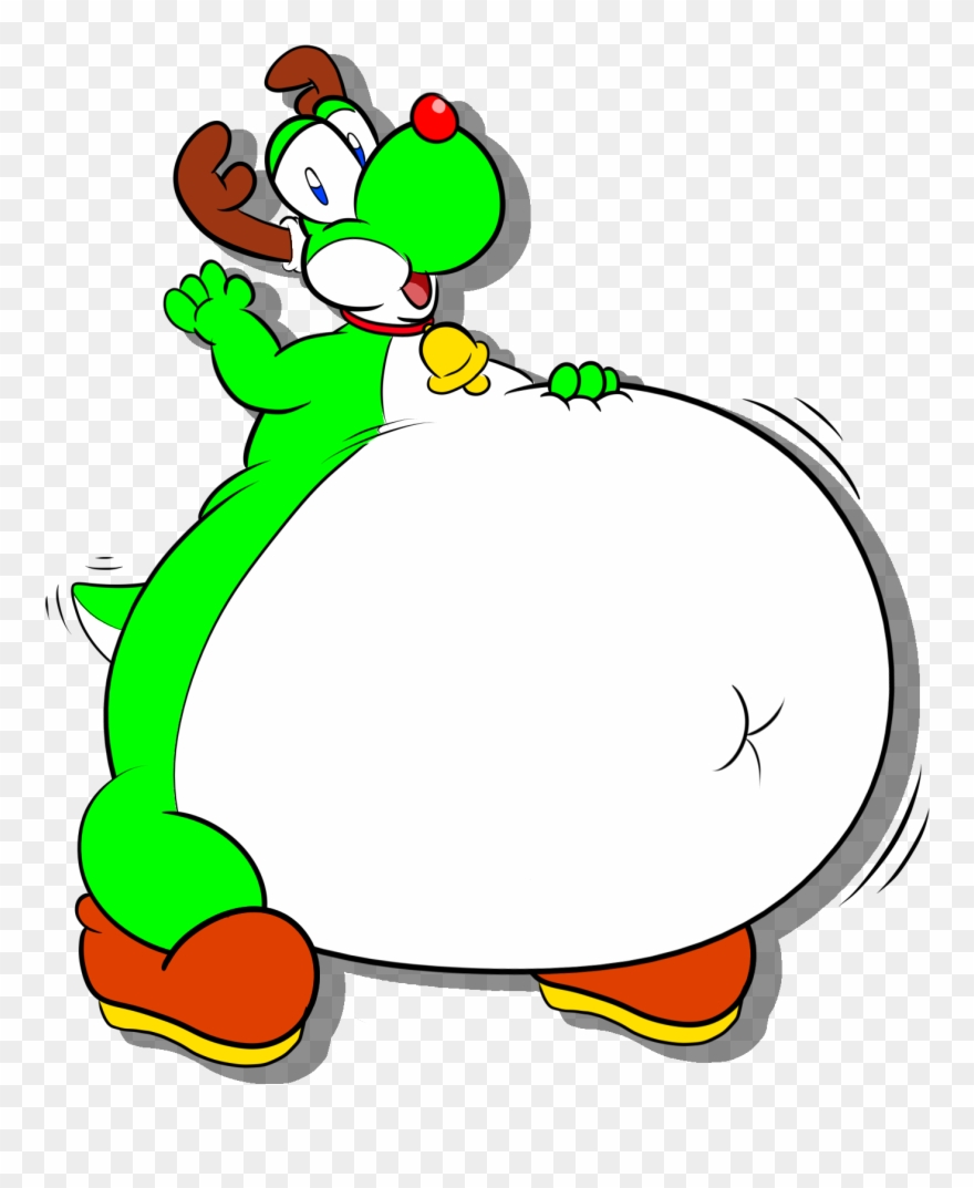 Beeg Holiday Yosh - Beeg Beeg Yoshi Gif Clipart