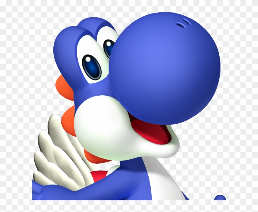 Yoshi From Mario Kart - Blue Yoshi Mario Kart Clipart