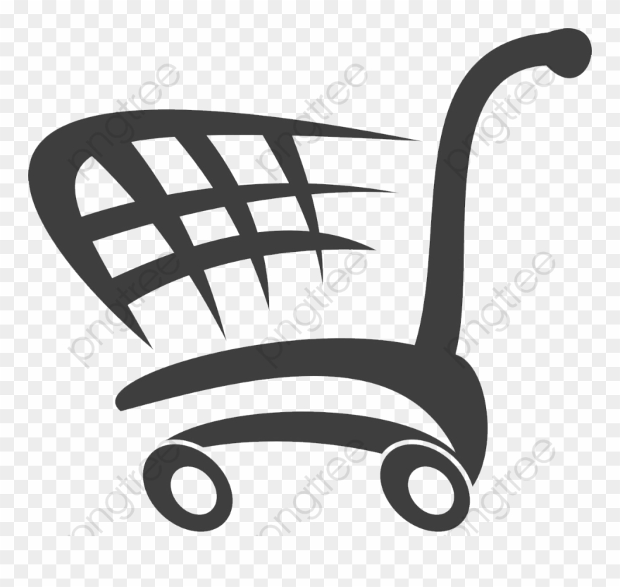 Shopping Cart Clipart Cartoon - Blue Shopping Cart Png Transparent Png