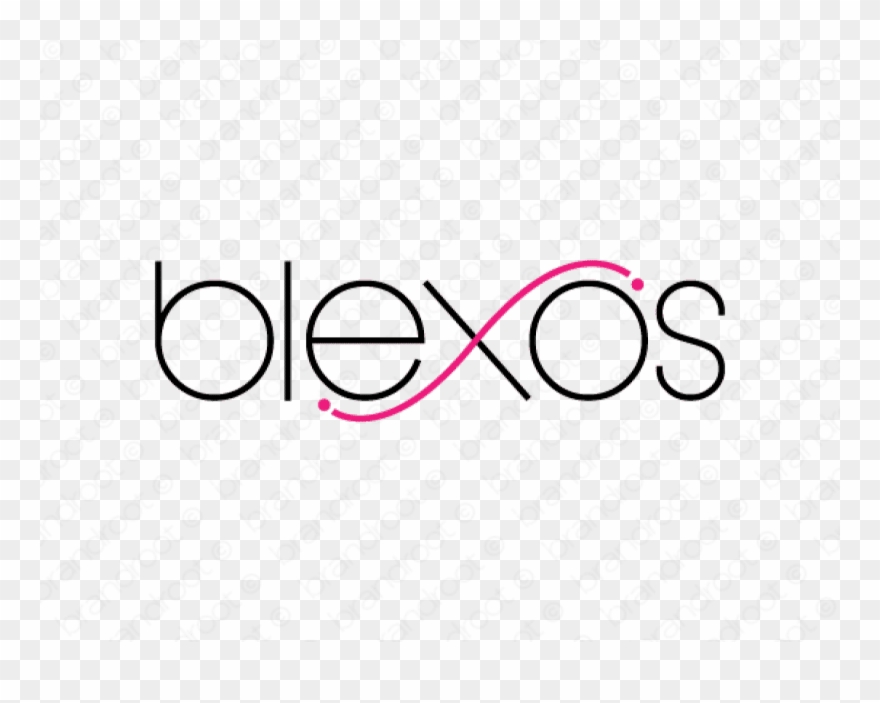 Blexos Logo Design Included With Business Name And - Line Art Clipart