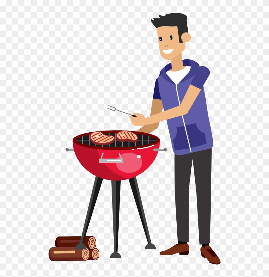 Barbecue Dessins Familles Clipart
