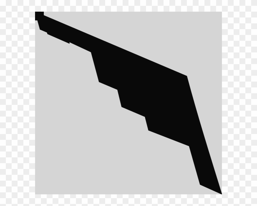 B 2 Bomber Silhouette Clipart