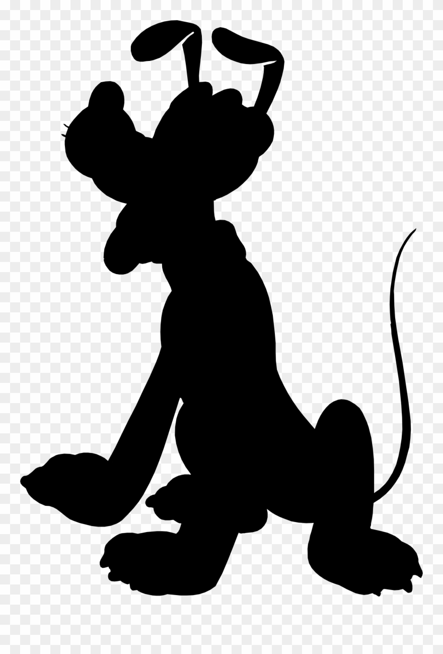 Disney Pluto Silhouette Clipart