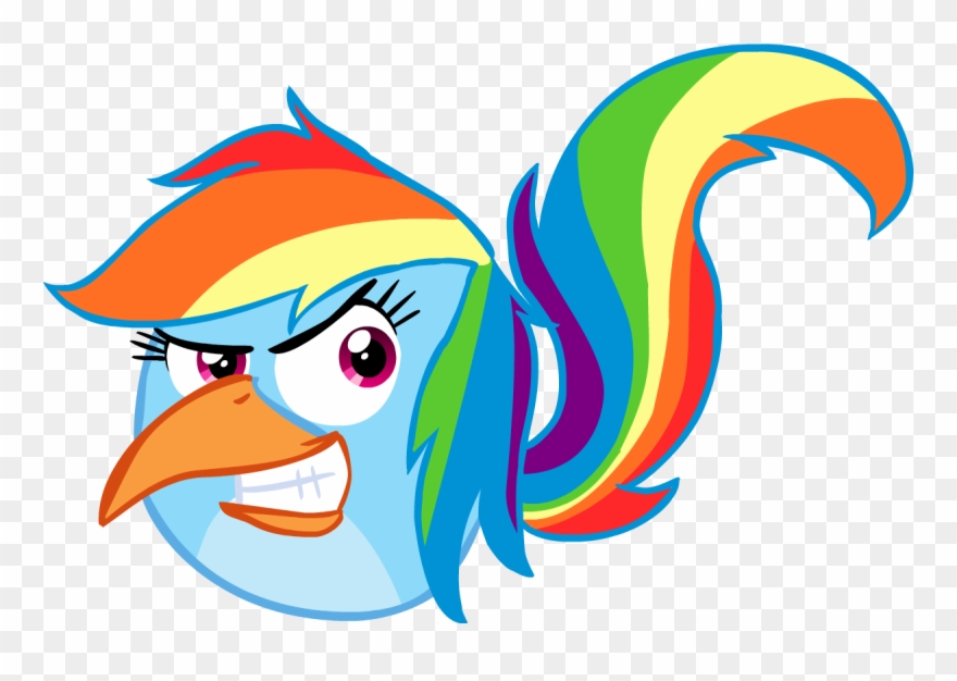 1200 X 800 1 0 - Rainbow Dash Angry Birds Clipart