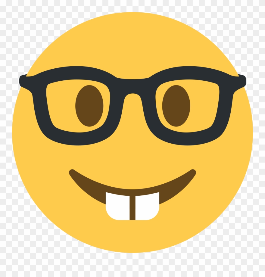 Nerd Transparent Svg - Nerd Emoji Twitter Clipart