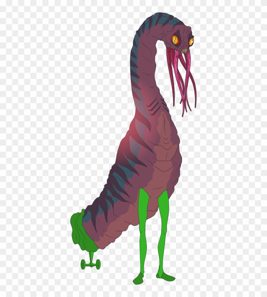 Cart Of Production Gear Person In Alien Costume - Illustration Clipart