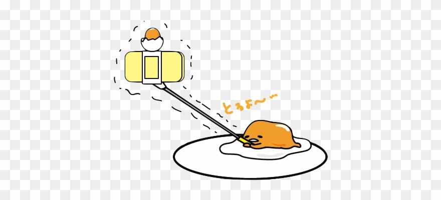 Com Png Gudetama Transparent Sanrio Selfie Eggs Egg - Cartoon Clipart