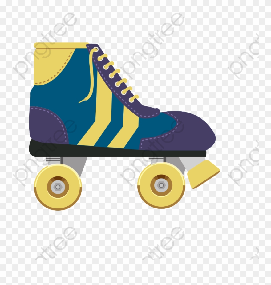 Roller Skate Clipart Christmas - Roller Skating - Png Download