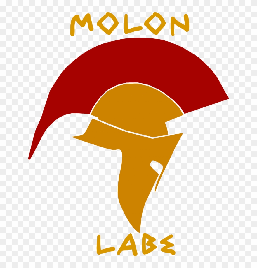 Spartan Warrior Mono Labe Clipart