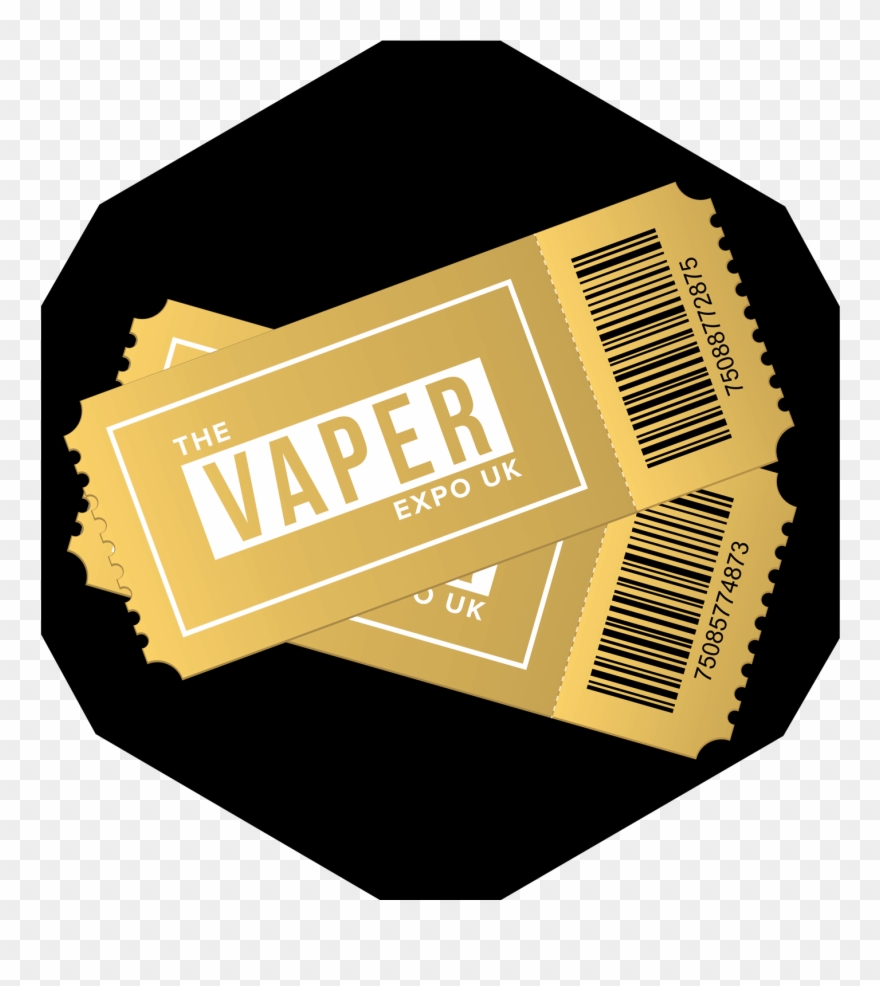 2 X Vip Vaper Expo Weekend Tickets - Movie Ticket Vector Png Clipart
