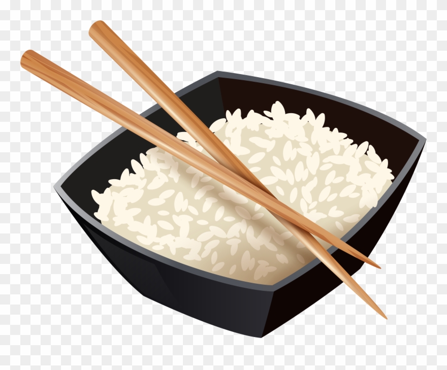 Chinese Rice And Chopsticks Clipart