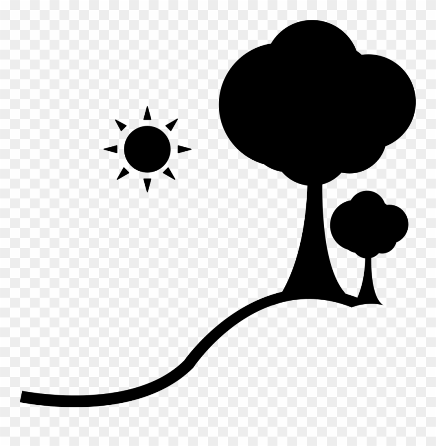 Landscape Silhouette Png - Scenery Icon Png Clipart