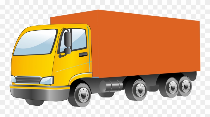 Semi Truck Vector Png Clipart - Фура Рисунок Transparent Png
